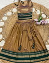 Ajd 1132 Fully Stitched Paithani Lehenga With Blouse  kids Wholesale